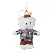 【日本Mark’s】PAUL & JOE 熊熊造型鑰匙圈 ‧ 白色