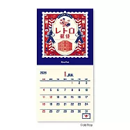 【日本SHINNIPPON CALENDAR】2026 ob1toy 塗鴉迷你月曆