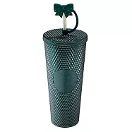 [星巴克]24OZBling綠緞帶TOGO冷水杯