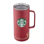 [星巴克]紅薑餅人不鏽鋼把手杯