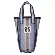 [星巴克]星質感直紋網布隨行杯袋