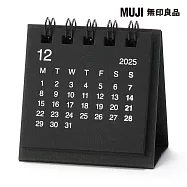 【MUJI 無印良品】桌上型月曆/迷你/2025年12月~2026年12月/黑約60x60mm