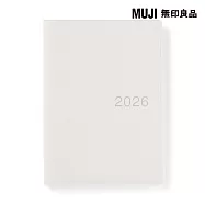 【MUJI 無印良品】月週筆記本/2025年12月開始/白灰.A6白灰/A6