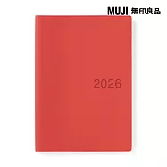 【MUJI 無印良品】月週筆記本/2025年12月開始/紅.A5紅色/A5