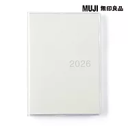 【MUJI 無印良品】可一覽日程的筆記本/2025年12月開始/白.B6白色B6