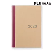 【MUJI 無印良品】星期日開始月間筆記本/2025年12月開始/B6