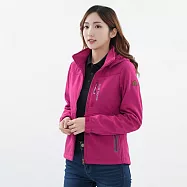 【遊遍天下】女款GlobeTex防水防風保暖刷毛軟殼外套(GJ23046) M 山茶紅
