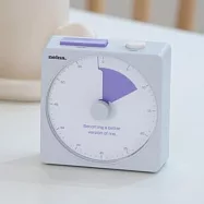 【韓國Nelna】可磁吸 靜音秒針 番茄計時鐘 ‧ Purple