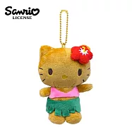 【日本正版授權】凱蒂貓 曬黑系列 玩偶吊飾 - A款