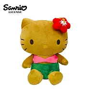 【日本正版授權】凱蒂貓 曬黑系列 絨毛玩偶 19cm 娃娃/玩偶 Hello Kitty - A款