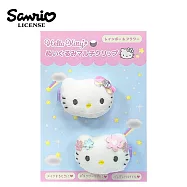 【日本正版授權】凱蒂貓 絨毛造型髮夾 2入組 髮夾/瀏海髮夾 Hello Kitty - D款