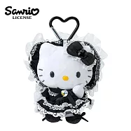 【日本正版授權】凱蒂貓 蘿莉塔系列 玩偶吊飾 - 黑色款