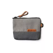 點子包【icleaxbag】拚色零錢包 鑰匙包 小物包 內袋卡層 防潑水內裏 台灣製造 淺灰色