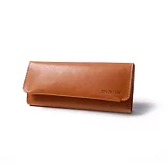 點子包【icleaxbag】真皮機能長夾 真皮 皮夾 皮包 大容量 多卡位錢夾 格子 輕巧大容量 台灣製造 棕色