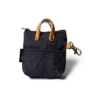 點子包【icleaxbag】迷你復刻小零錢包 耳機包 迷你便當袋零錢包 迷你帆布袋零錢包 台灣製造- 帆布袋款式 單寧藍