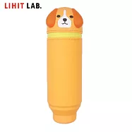 (贈橡皮擦2個)LIHIT LAB WA-7712 狗狗系列伸縮筆筒 米格魯