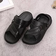 333家居鞋館 知性輕鬆休閒拖鞋 黑40