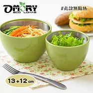 【OMORY】#304不鏽鋼繽紛蔬果輕食碗- 12+13cm