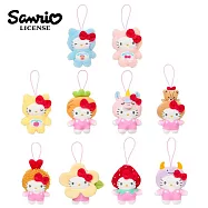 【日本正版授權】隨機1款 凱蒂貓 裝扮系列 絨毛玩偶吊飾 盒玩 玩偶/吊飾 Hello Kitty