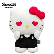 【日本正版授權】凱蒂貓 表情系列 絨毛玩偶 27cm 娃娃/玩偶 Hello Kitty - 愛心眼款