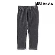 【MUJI 無印良品】幼兒高腰彈性燈芯絨緊身褲 80 墨灰