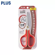 PLUS 限定30度弧線抗菌剪刀 復古色系 復古紅