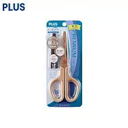 PLUS 限定30度弧線剪刀(鈦+3D 凹面不沾膠)復古色系 復古褐