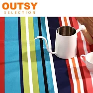 OUTSY台灣製獨家花色綁帶輕量野餐墊 溢彩斑斕