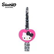 【日本正版授權】三麗鷗 動物紋系列 長髮夾 - 凱蒂貓