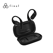日本 Final KDT3000 開放耳掛式藍牙耳機麥克風 經典黑