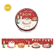 【日本BGM】和紙膠帶 聖誕限定寬版 ‧ 晚餐時光