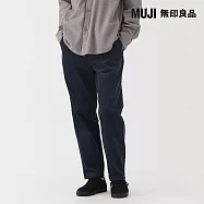 【MUJI 無印良品】男燈芯絨舒適長褲 XL 暗藍