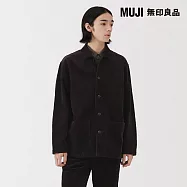 【MUJI 無印良品】男吉貝木棉混燈芯絨外套 M 深棕