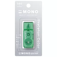 【TOMBOW日本蜻蜓】MONO pocket 口袋型修正帶 Skeleton Color 幻彩-2入 幻.綠