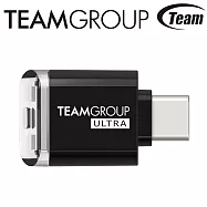 Team 十銓 ULTRA CR I USB-C 讀卡機 microSD 記憶卡 microSDXC TF UHS-I W01 - 黑色