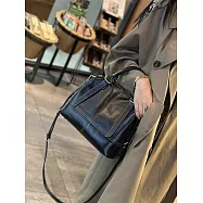 O-ni O-ni全新品精選優質頭層牛皮升級版大容量波斯頓包時尚托特包(品質保證)(bag-6155) 黑色