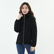 【遊遍天下】女款防水防風無車縫保暖羽絨外套 3XL 黑色