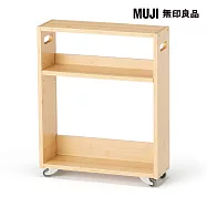 【MUJI 無印良品】竹材薄型推車 / 小 約寬15×深45×高56cm 重量約4.5kg