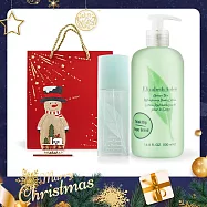 ARDEN 雅頓 綠茶香氛聖誕限定組[淡香水(100ml)+身體乳(500ml)+木質擴香擺飾]附品牌禮袋-聖誕交換禮物-國際航空版