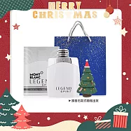 MONTBLANC 萬寶龍 傳奇白朗峰男仕淡香水(100ml)+聖誕香氛擴香石附禮袋-聖誕交換禮物-國際航空版