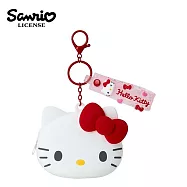 【日本正版授權】三麗鷗 矽膠 造型零錢包 - 凱蒂貓