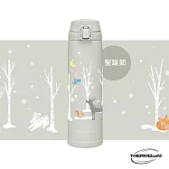 【THERMOcafe’ 凱菲】不銹鋼真空保溫瓶600ml_聖誕節(JCL-600CM-BG)