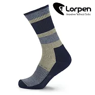 Lorpen 羊毛休閒襪 MLWEC 【藍條紋】S-M (西班牙製造 羊毛襪) S 藍條紋