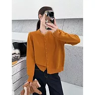 【MsMore】 短款毛衣開衫外套針織衫上衣# 126567 FREE 紅色