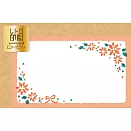 【日本Wa-Life】冬限定|復古印刷迷你卡片 ‧ 紅色花朵