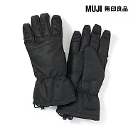 【MUJI 無印良品】撥水加工防水手套 L 黑色