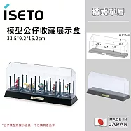 【日本ISETO】日本製橫式展示盒 透明公仔模型收藏盒 -單層