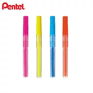 (4支1包)PENTEL 按壓式自動螢光筆替芯 粉黃藍橘