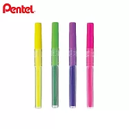 (4支1包)PENTEL 按壓式自動螢光筆替芯 粉黃綠紫