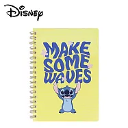 【日本正版授權】史迪奇 B6 方格筆記本 日本製 - 黃色款